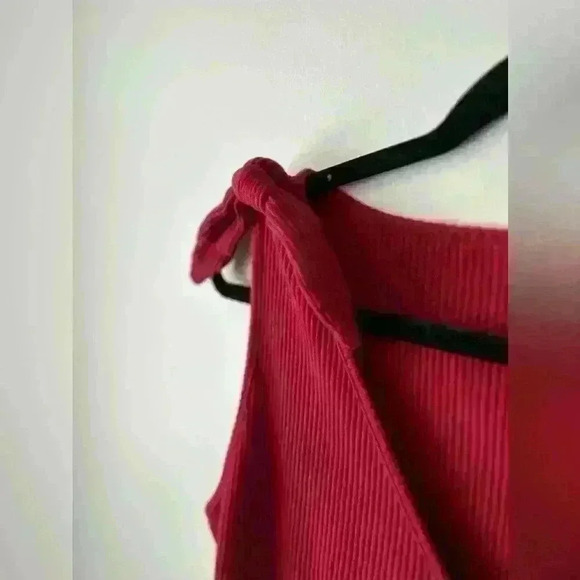 Who What Wear  Ribbed Tie Shoulder Top - Picture 3 of 5